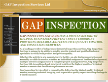 Tablet Screenshot of gapinspections.com